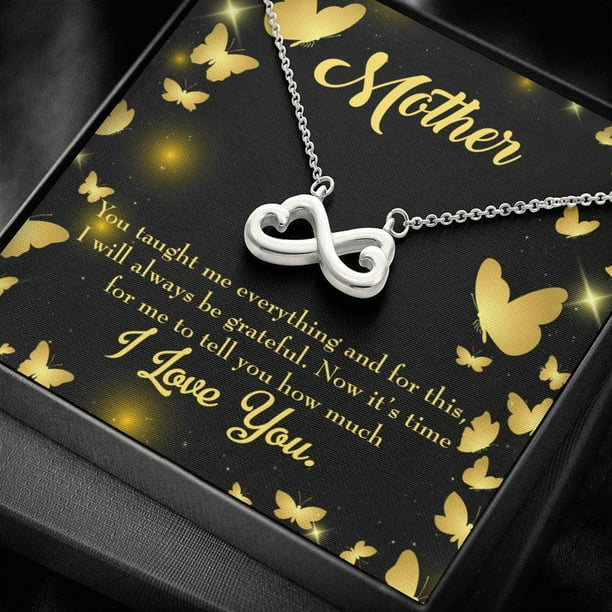 Express Your Love Gifts Mother Necklace More Than Mother Keepsake Card Gift Infinity Pendant Stainless Steel Mom Day Express Your Love Gifts Mother Necklace More Than Mother Keepsake Card Gift Infinity Pendant Stainless Steel Mom Day